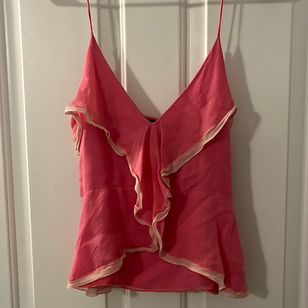 BCBG Silk Tank Size S Pink
